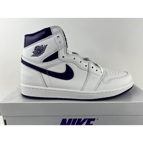Nike Air Jordan 1 High OG Court Purple Women's Size 11.5 Men's Size 10 Sneakers - Picture 12 of 12